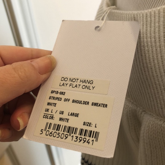 SELF-PORTRAIT off shoulder sweater - Picture 10 of 16